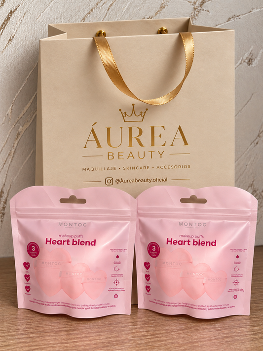 Esponjas de Maquillaje x3, Heart Blend MONTÓC