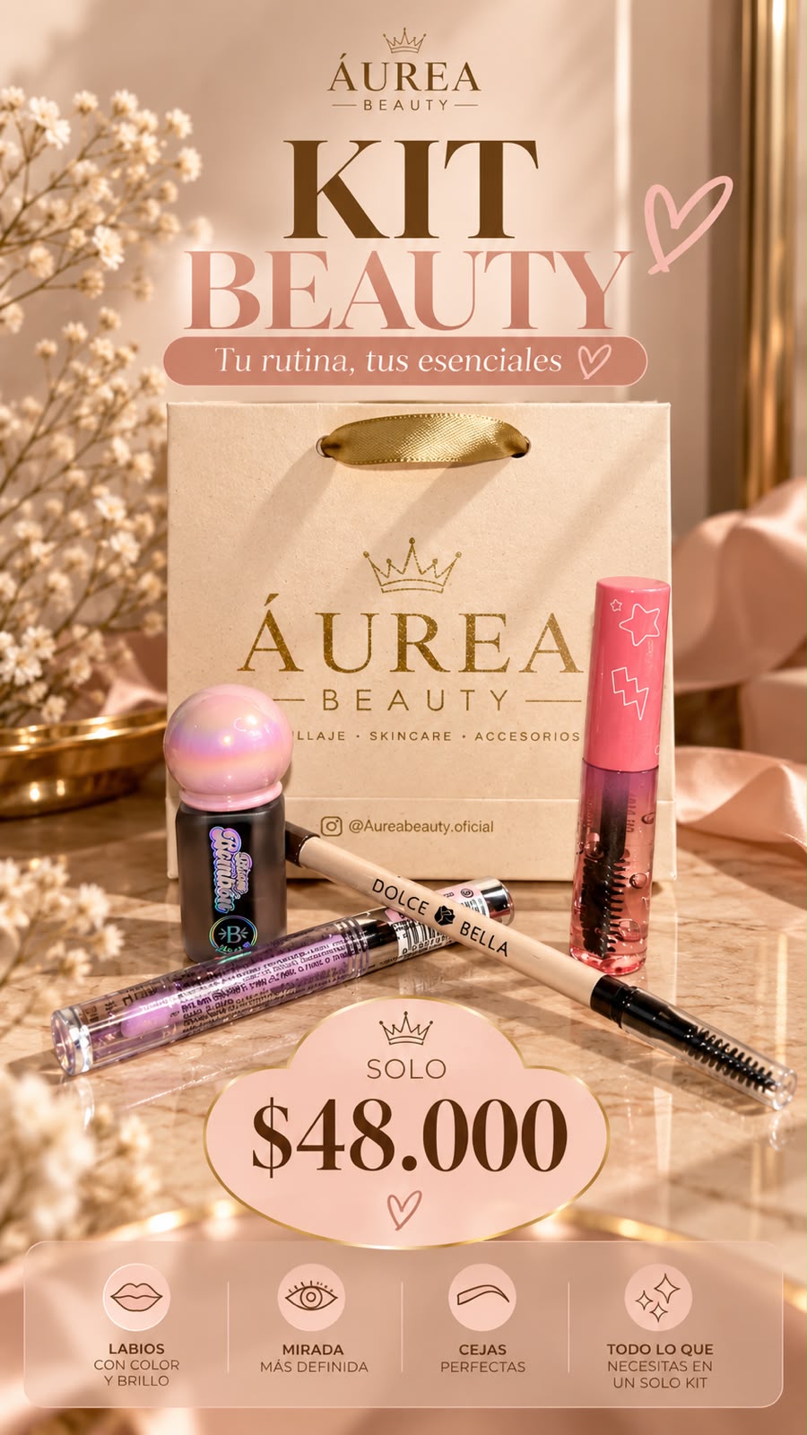 kit lip combo + cejas perfectas