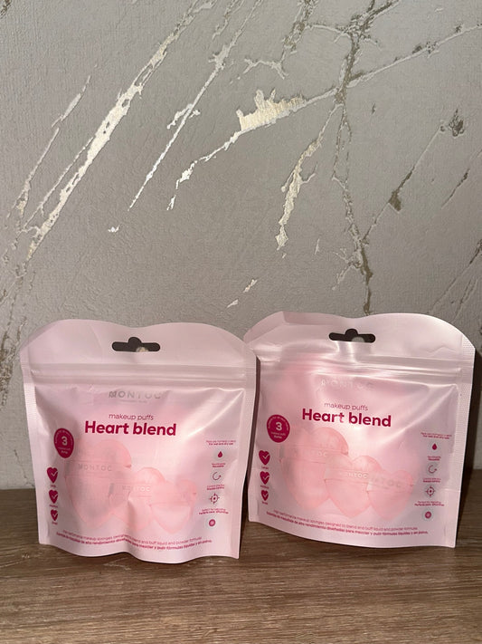 Esponjas de Maquillaje x3, Heart Blend MONTÓC