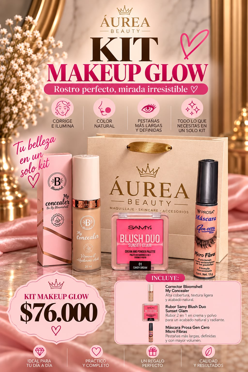 kit makeup glow